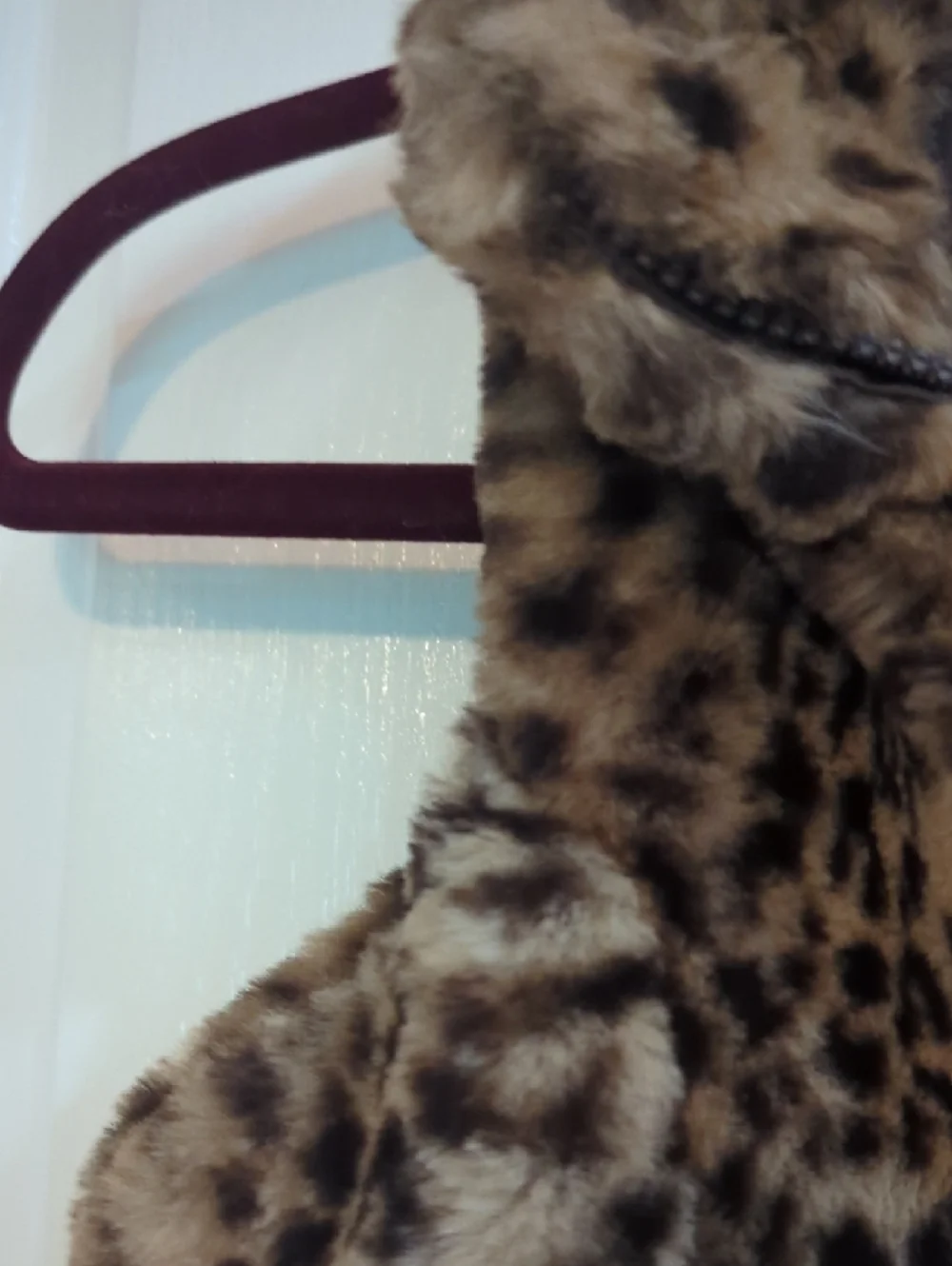 C&C California Faux Fur Leopard-Print Vest in Brown and Tan Size 10